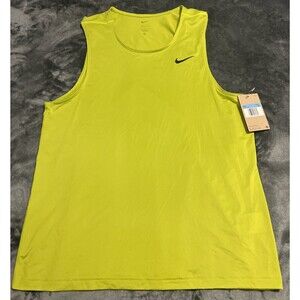 Medium Nike Dri-fit Miler Running Tank Vest Men's Green DV9813 308